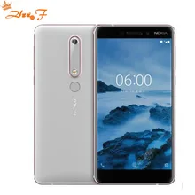 2018 Nokia 6 Tweede generatie 2th TA-1054 4G 64G Android 7 Snapdragon 630 Octa core 5.5 ''FHD 16.0MP 3000 mAh Mobiele telefoon