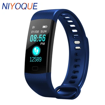 

NIYOQUE Pulsometer Fitness Smart Bracelet Y5 Smart Band Activity Tracker Pedometer Smart Watch Vibrating Alarm Clock For Xiaomi
