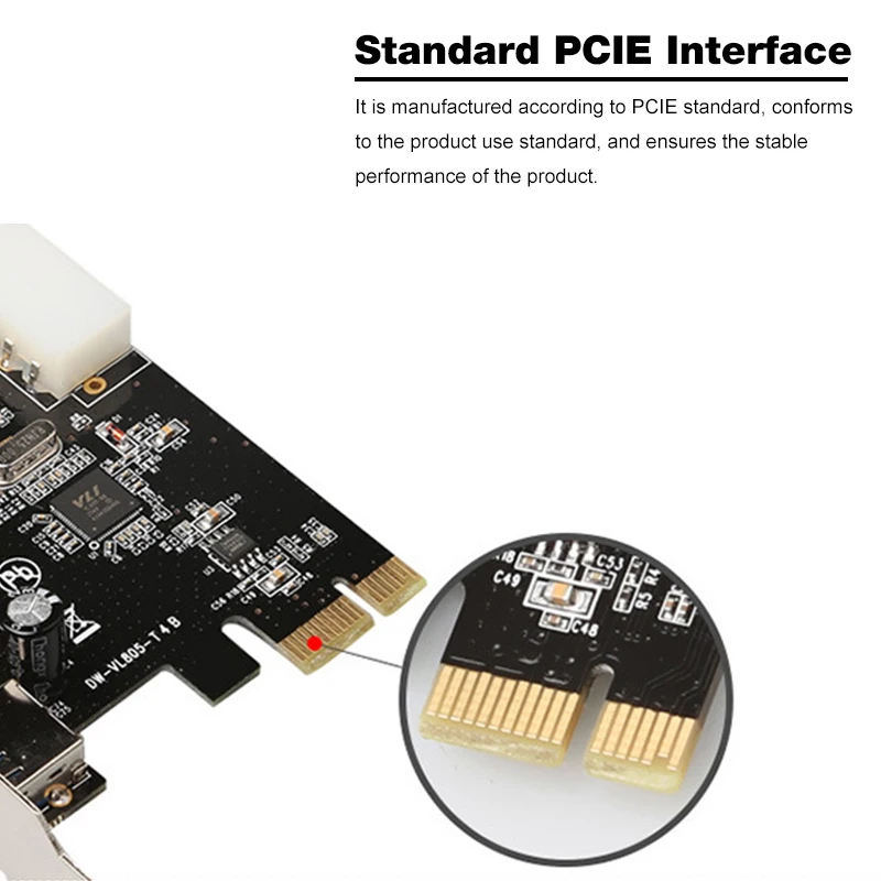 Расширительная карта USB 3 0 PCI Express 4 портовый адаптер e Hub контактор с скоростью до 5