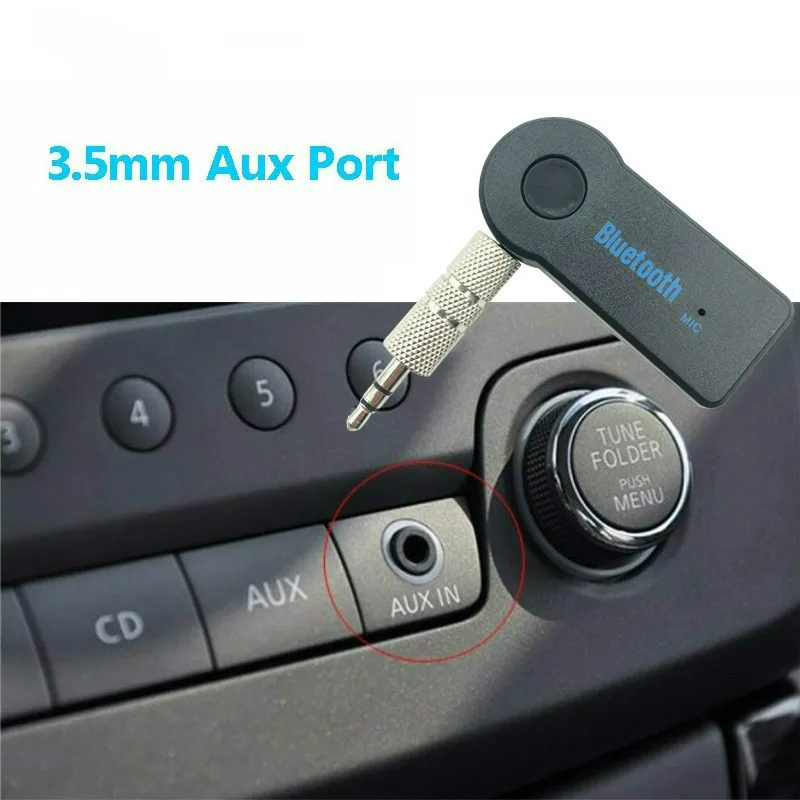 

Car Music Audio Wireless Bluetooth Receiver AUX Mini 3.5mm Jack Music Bluetooth Audio Receiver HandsFree Speaker Transmitter