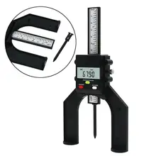 Измеритель глубины 80 мм с магнитными ножками ЖК-альтиметры Штангенциркули для маршрутизатора столы деревообрабатывающие измерительные инструменты