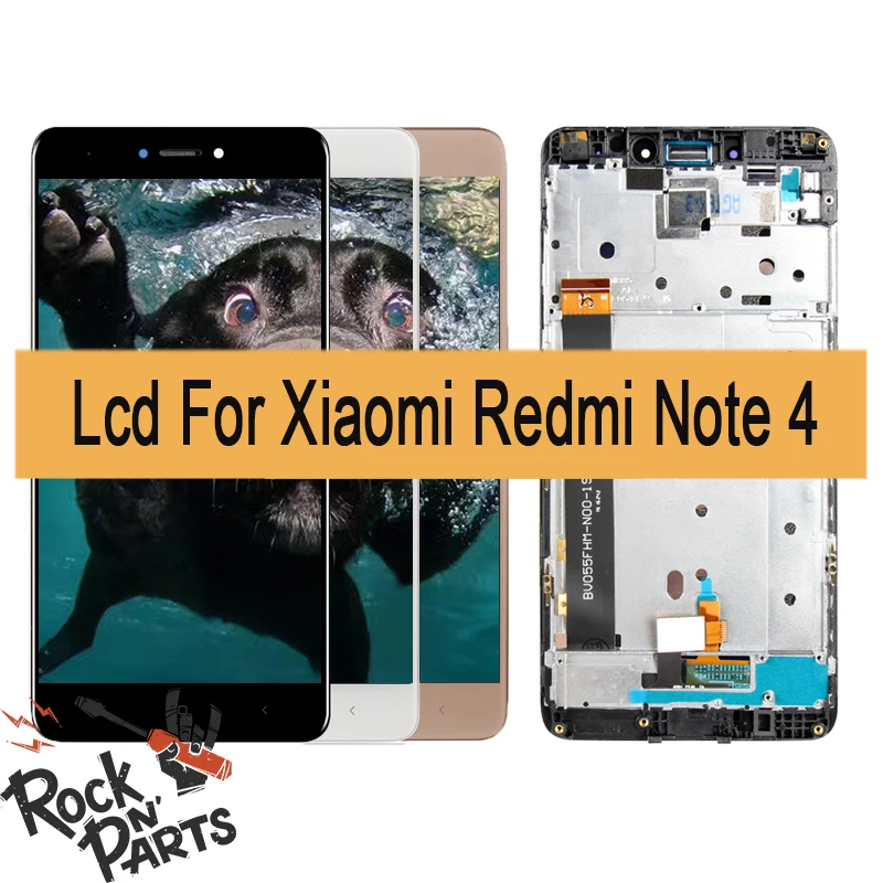 

5.5'' IPS For XIAOMI Redmi Note 4 LCD Display Touch Screen Digitizer With Frame MTK Helio X20 Version LCD