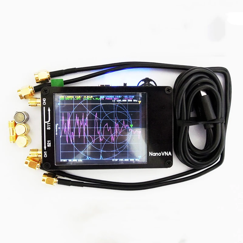 Анализатор сети NanoVNA Host Vector MF HF VHF UHF UV 50 кГц ~ 300 МГц антенный анализатор встроенный