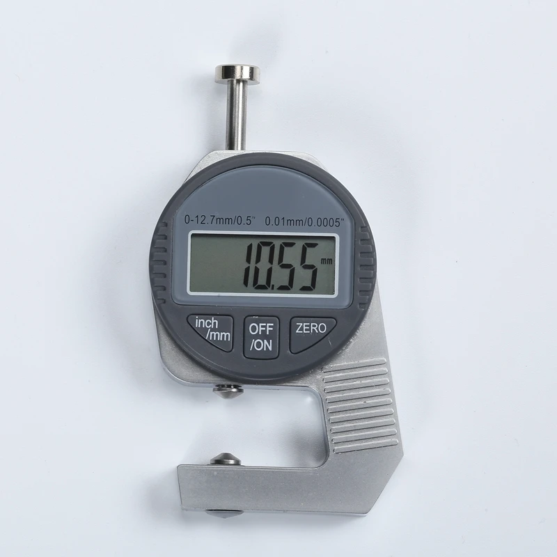 0.01mm Digital Thickness Meter 0.0005" 10mm LCD Pocket Digital Dial Indicator Sponge Steel Sheet Leather Thickness Gauge Tools