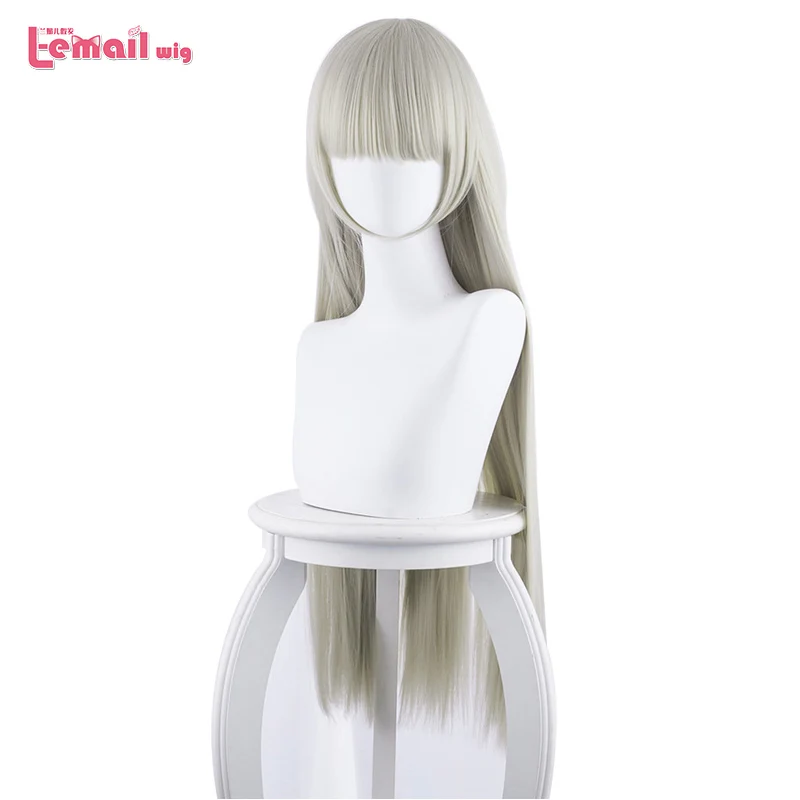 

L-email wig Kakegurui Momobami Ririka Cosplay Wigs 80cm Long Straight Cosplay Wig Women Hair Synthetic Hair Perucas