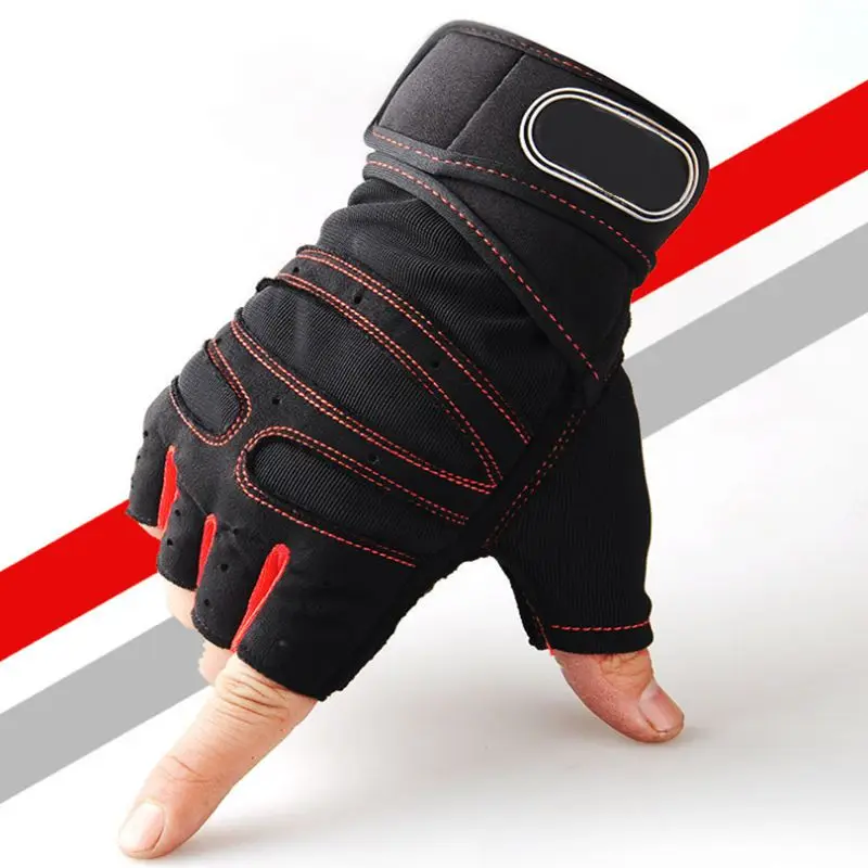 M-XL Gym Gloves Heavyweight Sports Exercise Weight Lifting Gloves Body Building Training Sport Fitness Gloves Men Women