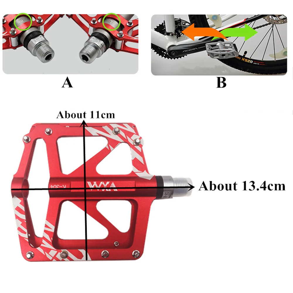 Велосипедная педаль Алюминий/сплав горный велосипед Педали Road Велоспорт запечатанном 3 подшипник Педали BMX Сверхлегкий велосипед педали Запчасти для велосипеда