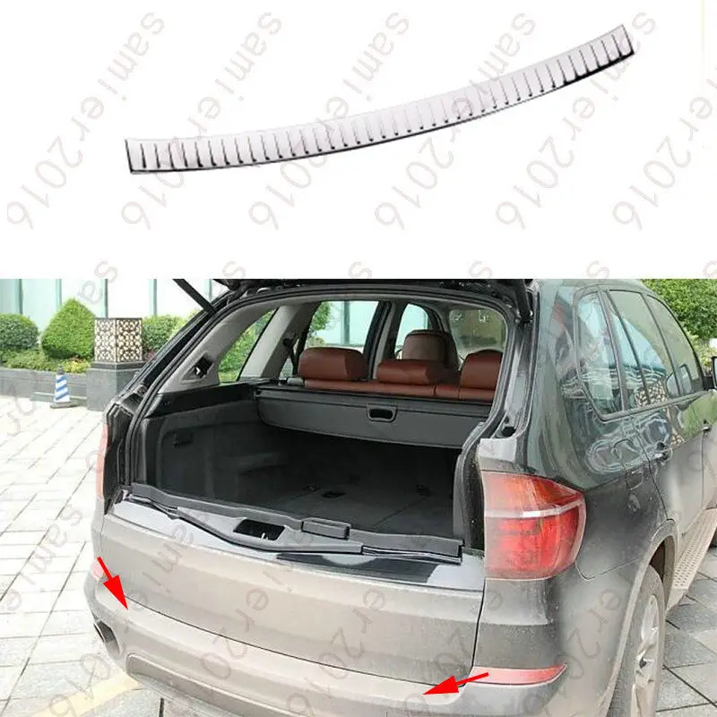 

Stainless Steel Rear Door Bumper Plate Guard Cover Trim For BMW X5 F15 2014-2017