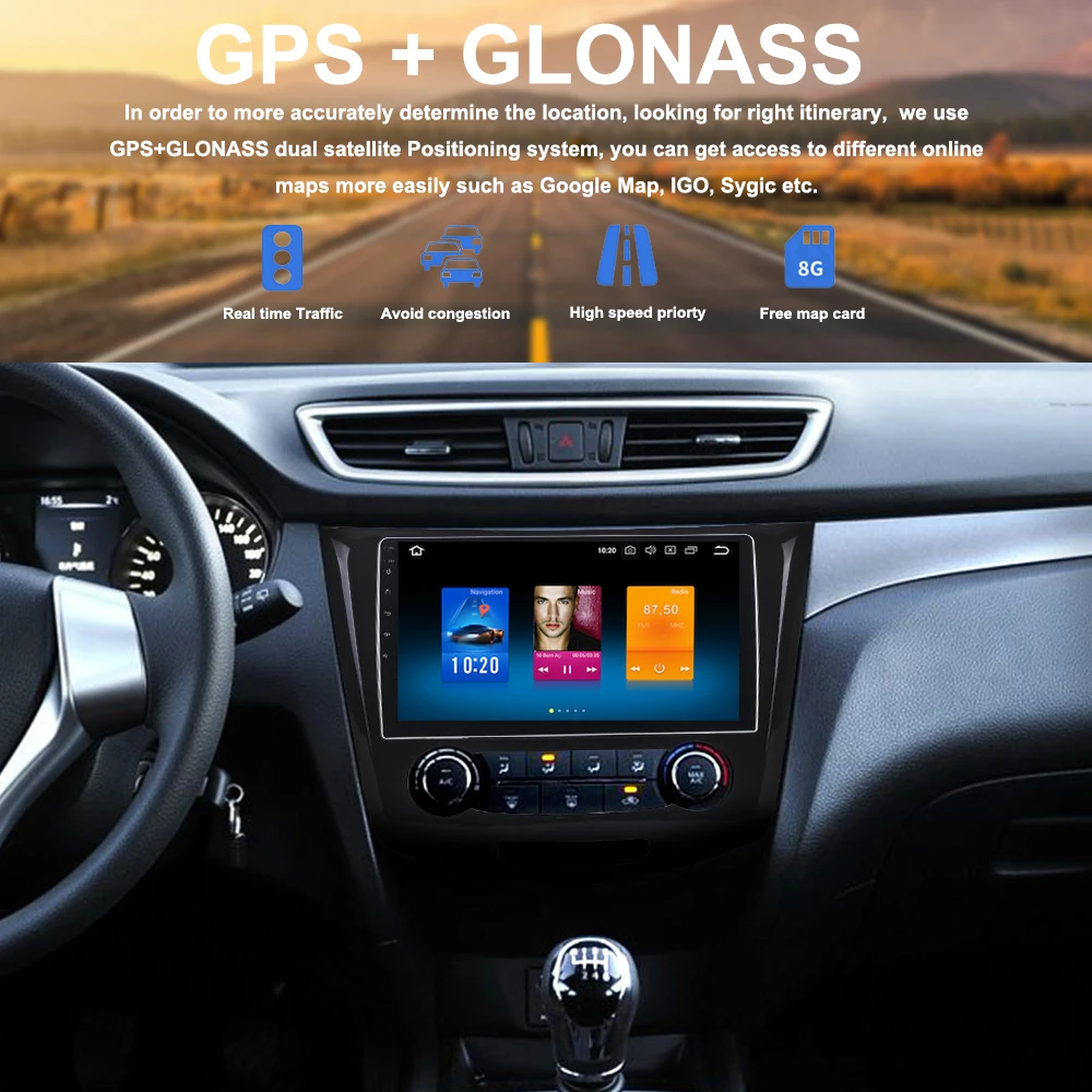 

10.2" 2.5D IPS Android 9.0 Car Radio for Nissan Qashqai Multimedia 2014 2015 2016 2017 GPS Octa-Core 4G Navigation Auto stereo