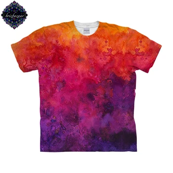 

SunriseWatercolor By Brizbazaar Art Unisex T shirt 3D Print Tees Tops Harajuku Mens Camiseta Short Sleeve Streetwear t shirt