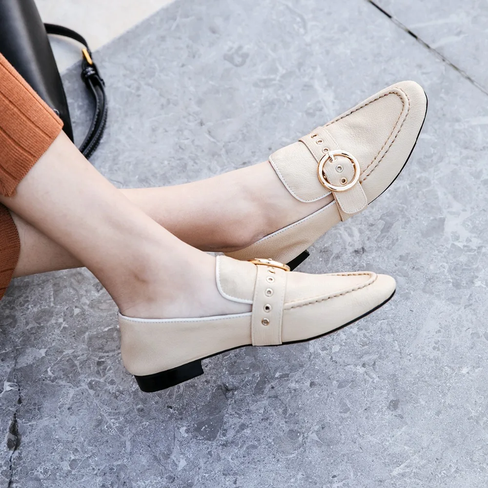 Echtem pink nude beige Leder Casual Weichen blue Mujer Black Rosa Aus green Wohnungen Schuhe Frauen Bequemen Boot grey Echt Runde In Kappe Grau nx1BAA