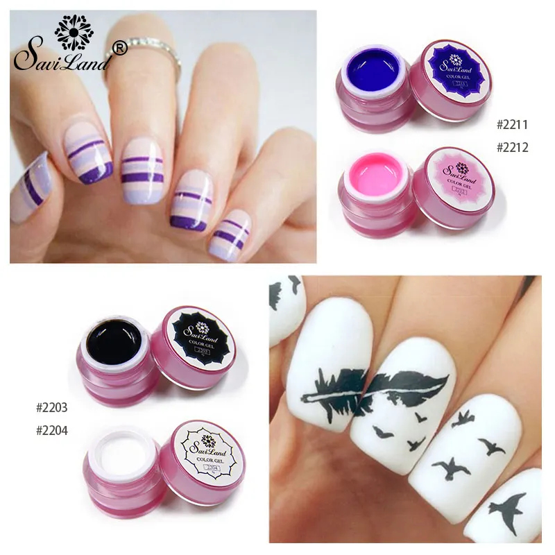 Buy Saviland 1pcs 3D Colors Bio Gel