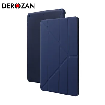 

Multi-fold Tablet Case For iPad 2018 9.7 Cases Flip PU Leather Bumper For Apple iPad 9.7 2018 A1893 A1954 9.7Covers Coque Capa
