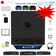 Original Beelink BT3 Pro Mini PC WiFi BT 4.0 Windows 10 Intel Atom X5-Z8350 64Bit 4G/32G 4G/64G PK Beelink AP42 TV BOX