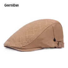 GEERSIDAN всесезонный хлопок мужской берет шляпа модный бренд дизайнер береты для мужчин boinas de hombre женские плоские шапки