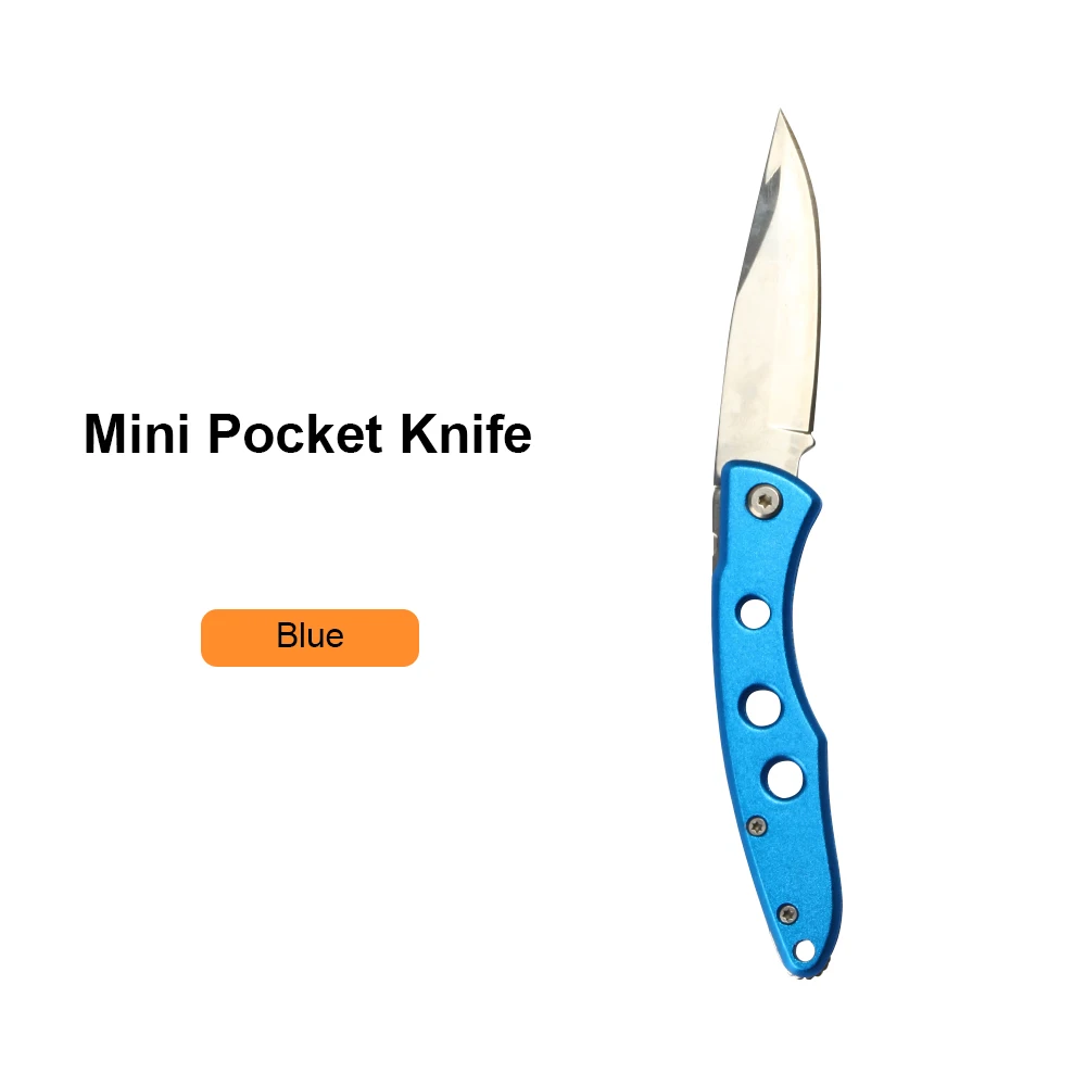 JelBo мини портативный складной нож для выживания карманный тактический охотничий нож Походный открытый кухонный нож для фруктов - Цвет: Blue Folding Knife