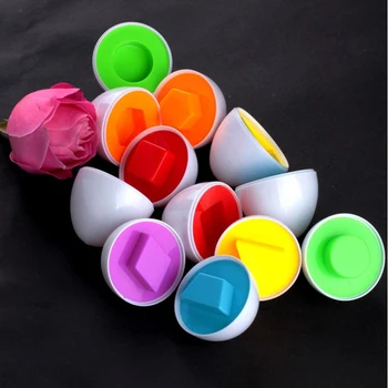 

6Pcs Eggs Learning Education Toys Kids Mixed Shape Wise Pretend Puzzle Smart Baby Kid Learning Toys Tool Brain Games
