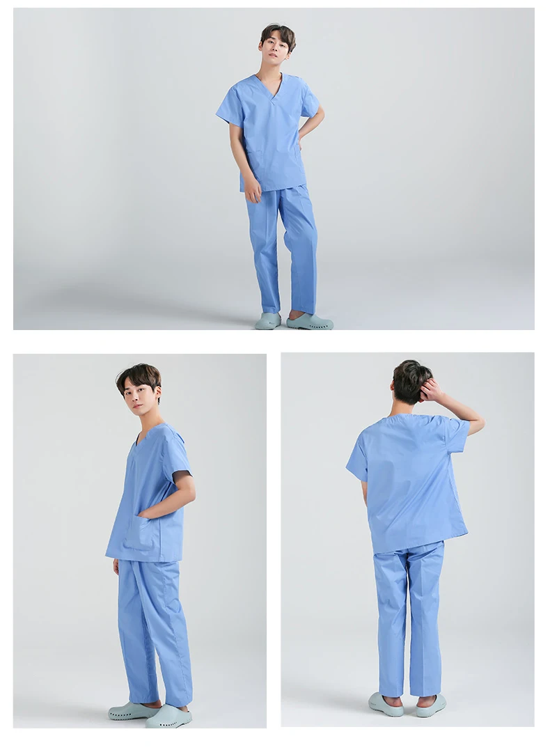 Хлопок хирургический халат для мужчин медицинский уход скрабы одежда Стоматологическая Лаборатория пальто хирургический костюм медицинская одежда медицинские наборы
