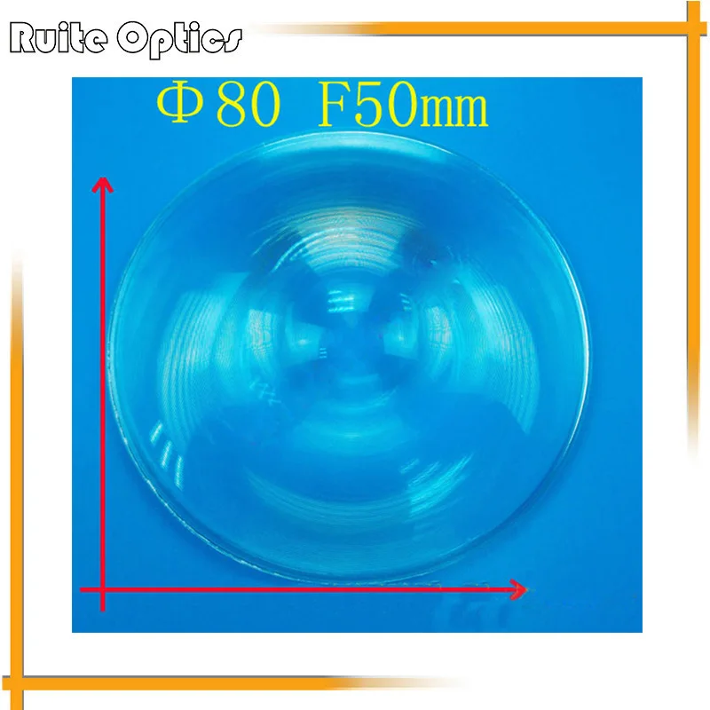 

2pcs 80mm Diameter Round Plastic Fresnel Condensing Lens Focal Length 50mm for Plane Magnifier,Solar Concentrator