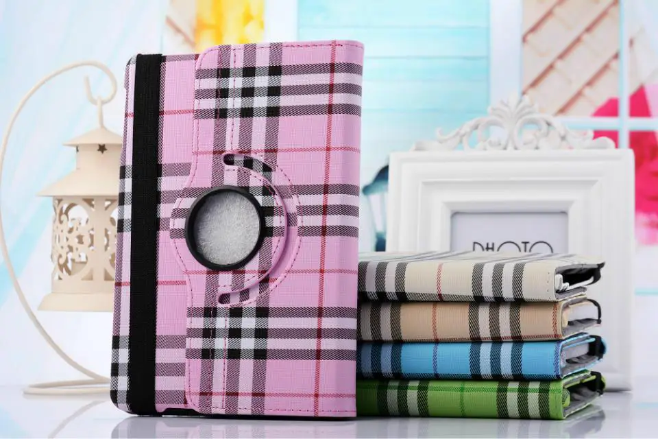 

SGL Fashion Ultrathin Stand Flip Grid PU Leather Cover for apple ipad air 2 case for ipad air2 ultra slim cover for iPad 6