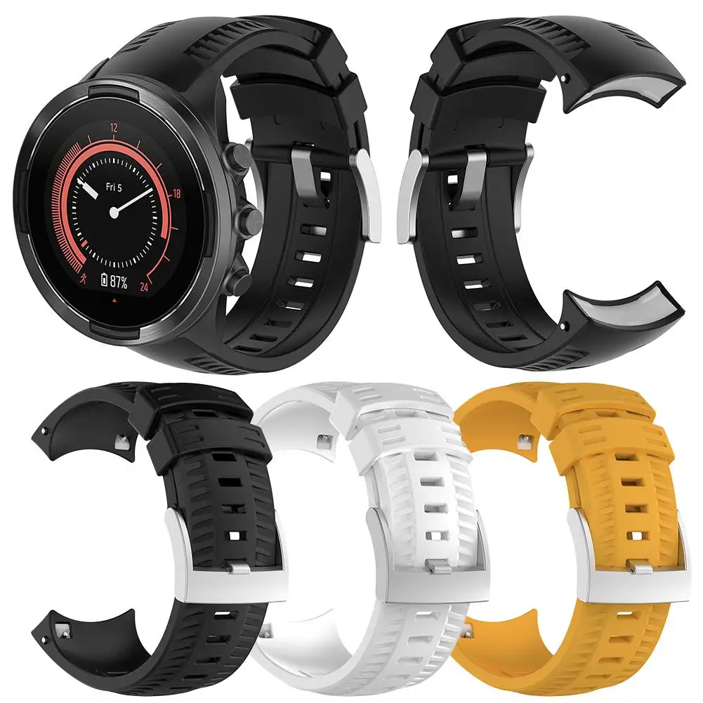 Новые силиконовые замена ремешок для SUUNTO 9 Баро мультиспорт Смарт-часы Smart аксессуары