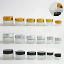 12 x пустых банок для путешествий 5 г, 10 г, 15 г, 20 г, 30 г, 50 г, стеклянные банки для мороза, косметические бальзамы, масла, косметические кремы, горшки, винтовая крышка контейнера с уплотнением