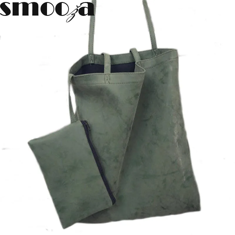 

SMOOZA 2018 Designer Women Leather Handbags Large Shoulder Bags Female Tote Shopping Bags High Quality Bolsa Feminina 2 Bags/set