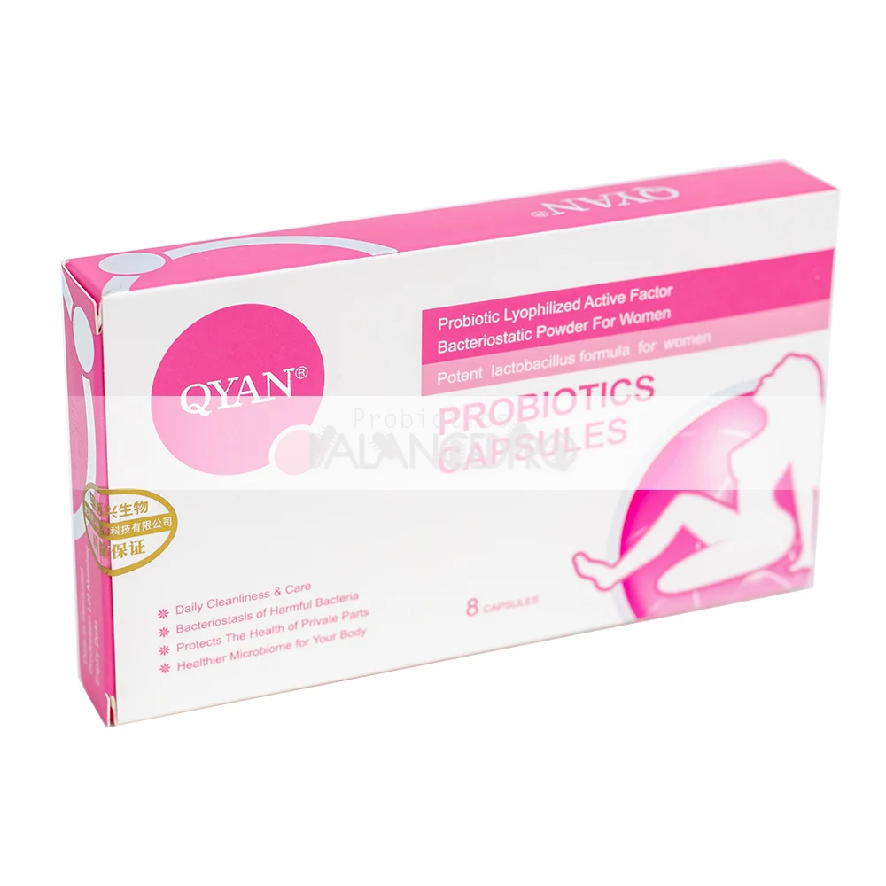 Women's External Use Probiotic 3-strains True 100 Thousand CUF/g Daily Clean Care Feminine Vaginal Healthy Viginal-8 Capsules