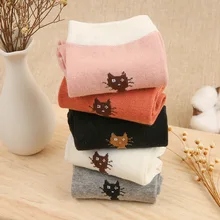 5 шт., хлопковые женские носки с принтом розы, Ретро стиль, вышивка, Длинные цветные забавные Женские носочки, Прямая поставка, новые носки