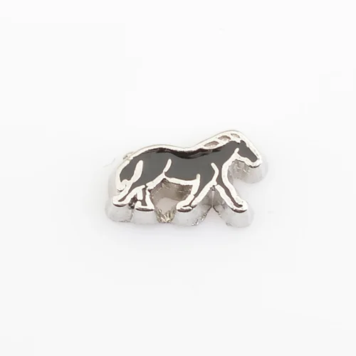 

Black horse, Floating charms,Fit floating charm lockets, FC0233