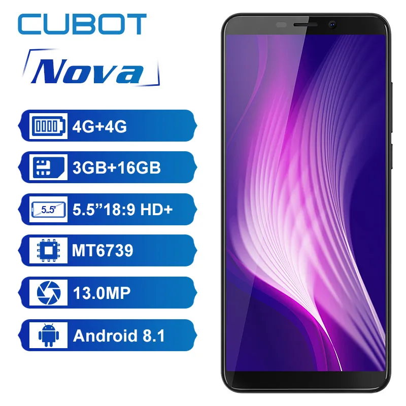 

Refurbished Cubot R11 3G Smartphone 18:9 Full Screen Android 8.1 2GB 16GB 5.5 Inch MTK6580 Quad Core Fingerprint Mobile Phone