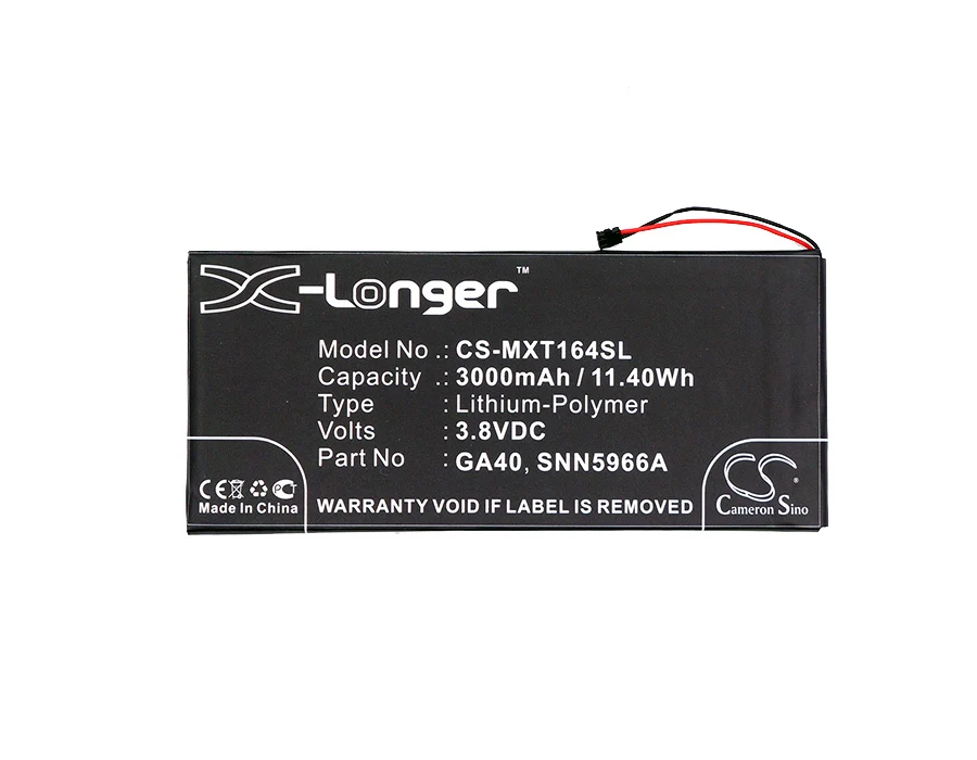 

Cameron Sino High Quality 3000mAh Battery GA40, SNN5966A for Motorola Moto G4 Plus, Moto G4 Plus TD-LTE, XT1643, XT1644