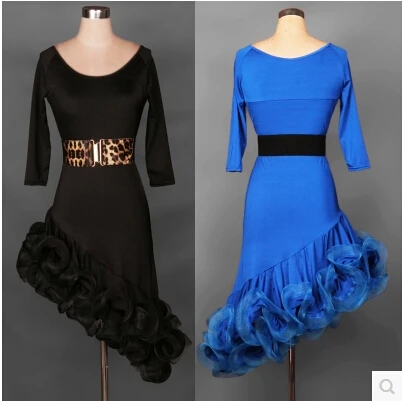 

Latin dance costume senior women latin dance competition dress latin dance dresses half sleeves latin dance dress