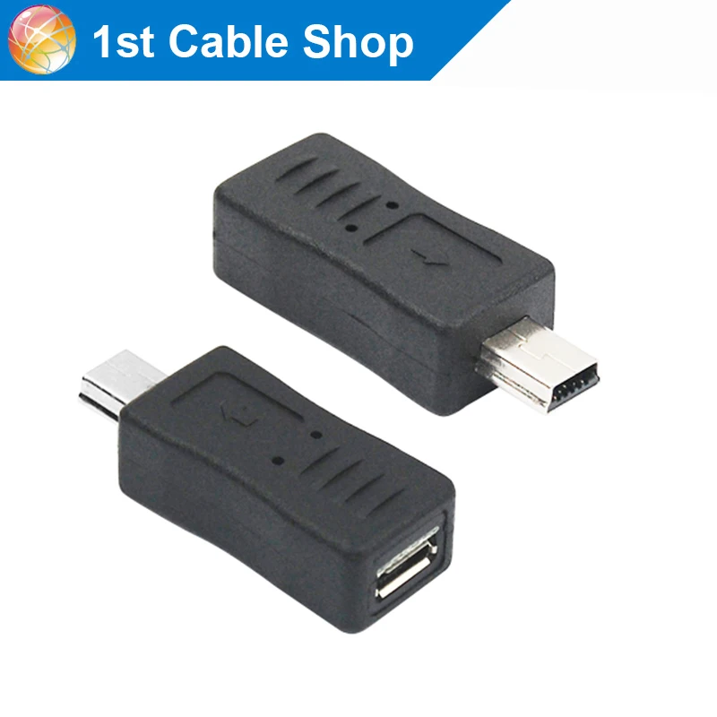 

Mini usb to Micro usb converter Mini USB Male to Micro USB Female B Type Adapter Connector Coupler