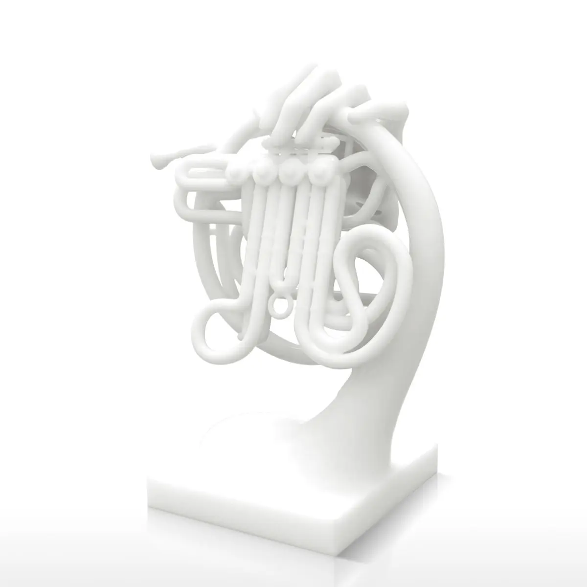 

Tooarts Horn Fantasia 3D Printed Sculpture Abstract Sculpture Art Home Decoration Accessories Instrument instrumentos musicais