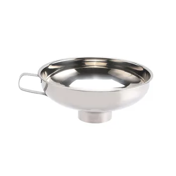 

Meijuner Stainless Steel Wide Mouth Canning Funnel Cup Hopper Filter Kitchen Tools For Home Restaurant Dessert Shop Decoration
