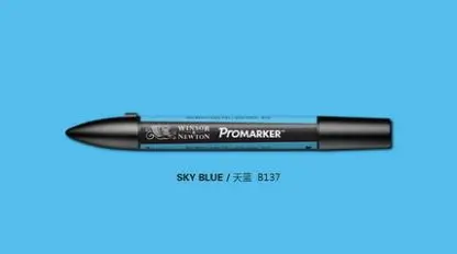 Winsor Newton Pro маркер дизайн Promarkers синий тон - Цвет: sky blue