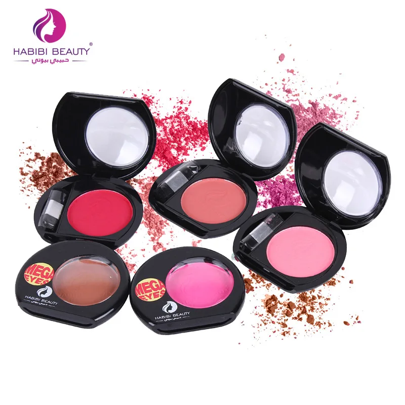 

Brand Makeup Cheek Blush Powder 6 Color Blusher Powder Pressed Foundation Face Makeup Blusher With Brush Face Blusher