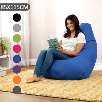 

Large Bean Bag Sofa Cover Lounger Chair Sofa Ottoman Seat Living Room Furniture Without Filler Beanbag Bed Pouf Puff Couch Tatam