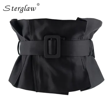 

High quality casual wide Belt Sexy slim belts corset female girdle cummerbund women's fashion accessories Bowknot wide belt A028