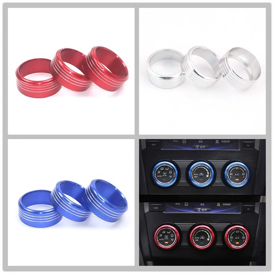 3pcs Button Subaru Impreza AC Heater Climate Control Switch Panel Buttons For Subaru WRX STI Forester XV Crosstrek (2)
