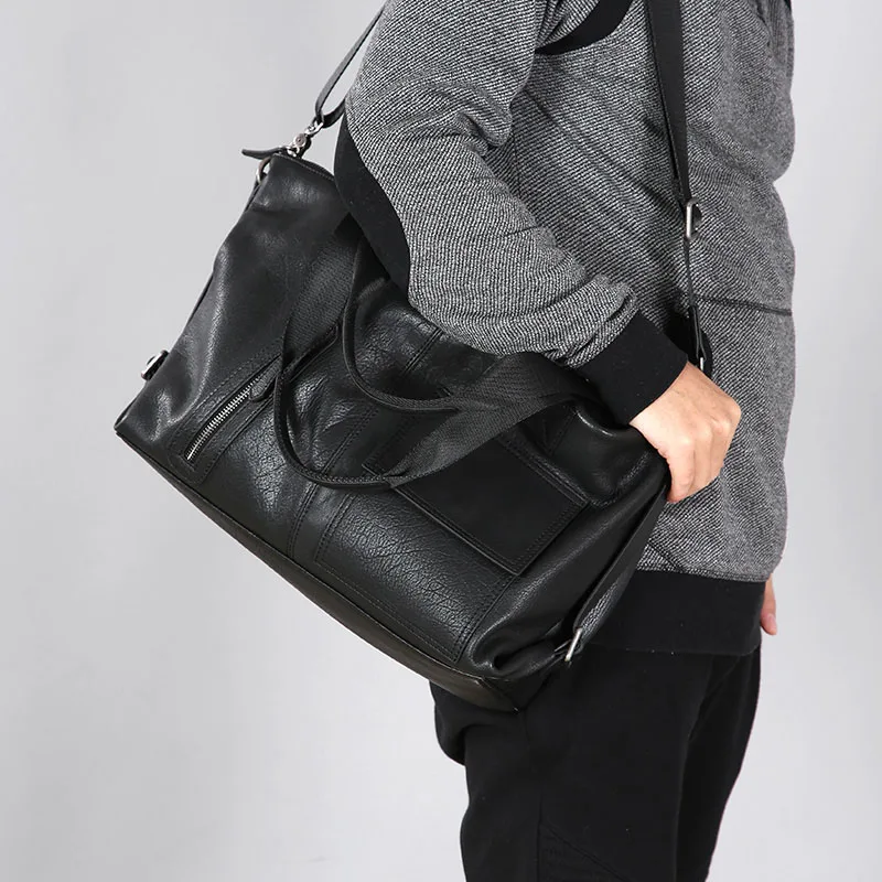 AETOO Original handbag leather men bag handmade business bag leather men bag shoulder Messenger bag casual men's briefcase