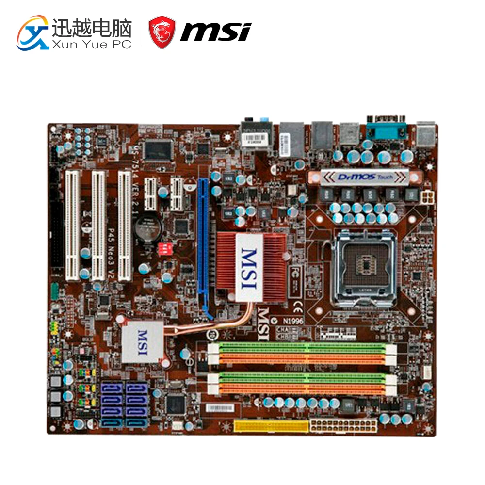 

MSI P45 Neo3-FR V2 Desktop Motherboard P45 Socket LGA 775 DDR2 16G SATA2 USB2.0 ATX