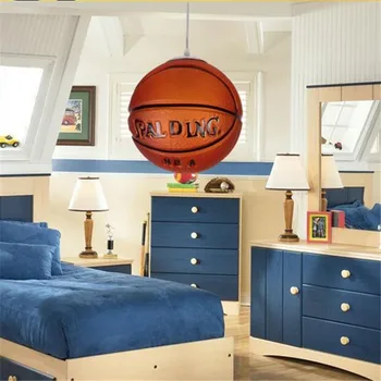 

Creative Novel Fashion Sports Basketball Glass Led E27 Pendant Light For Children's Room Bedroom Dia 25cm AC 80-265V 1336