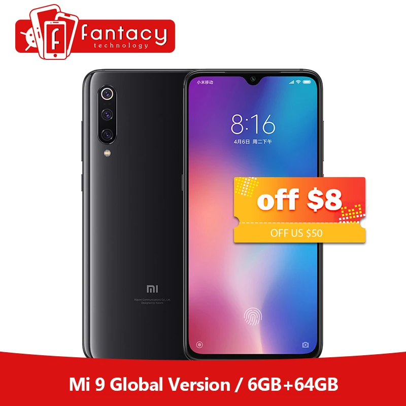  Xiaomi mi 9 Snapdragon 6+64  Глобальная версия 