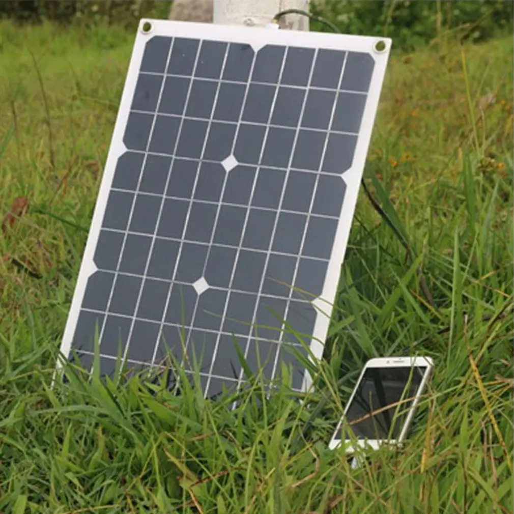 12 V/5 V DC Водонепроницаемая батарея солнечная панель универсальное usb-зарядное устройство для освещения телефона автомобильное зарядное устройство с зажимом крокодила