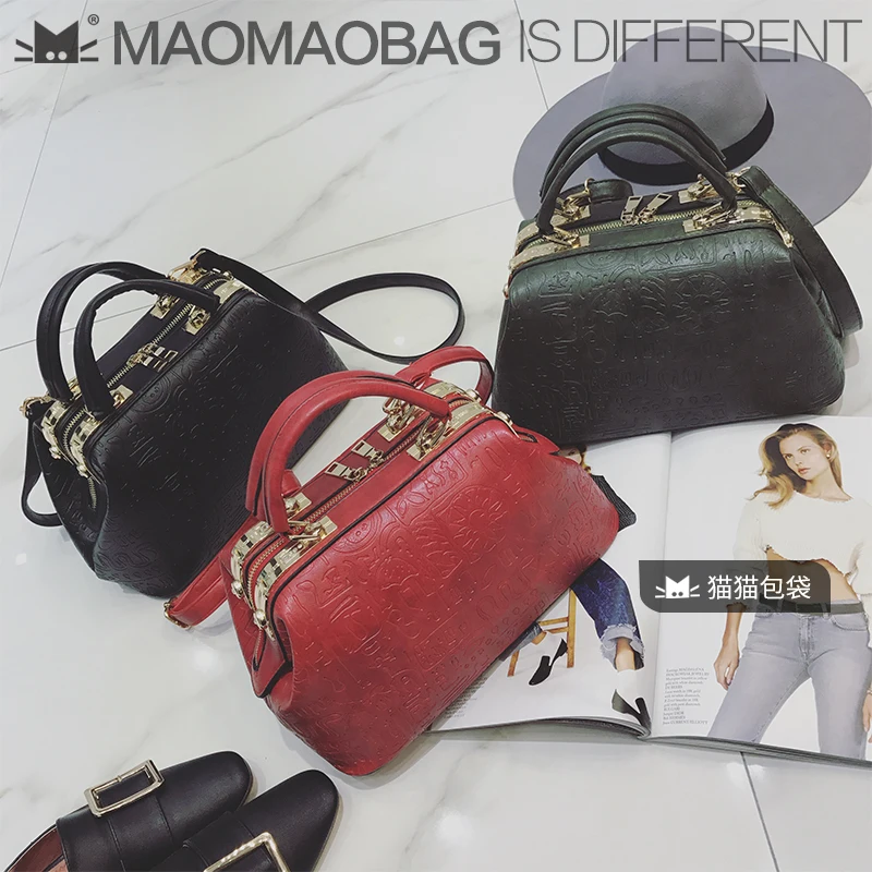 MAOMAOBAG 2017 Тиснением Логотипа Специальный Уникальный Дизайнер Женщин Доктор