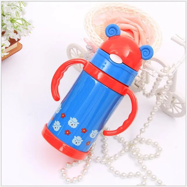 drinking flask with straw