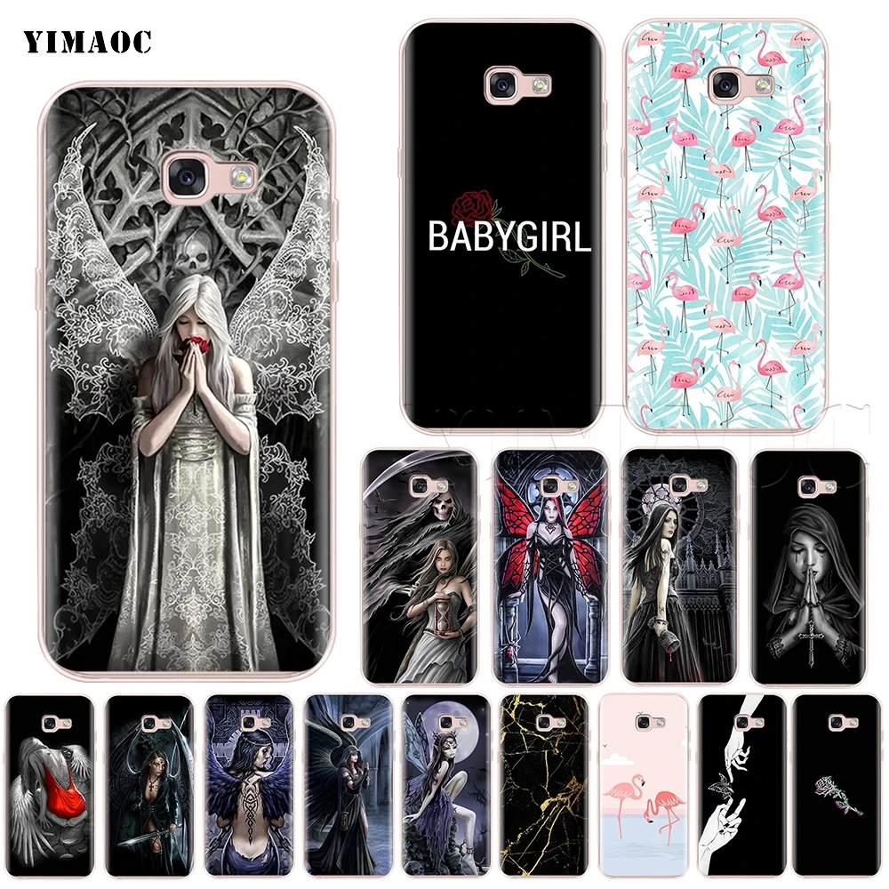 

YIMAOC Anne Stokes Gothic Silicone Case for Samsung Galaxy A7 A8 A9 A10 A30 A40 A50 A70 M10 M20 M30 S10e J6 Plus 2018