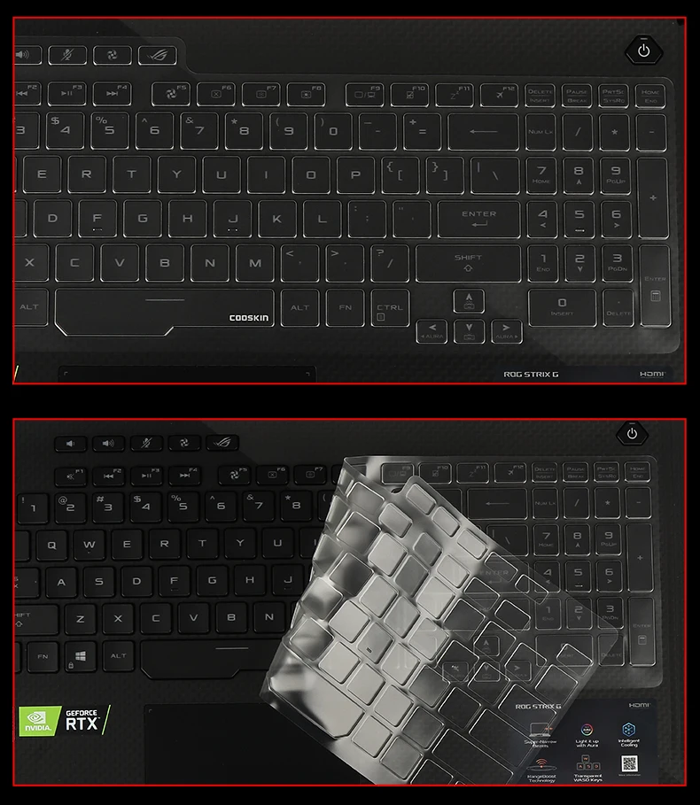 Ультратонкий Прозрачный чехол для ноутбука ASUS ROG Strix G G731GV G731GU G731GW G731 G732 G732LW G732LX 17 3
